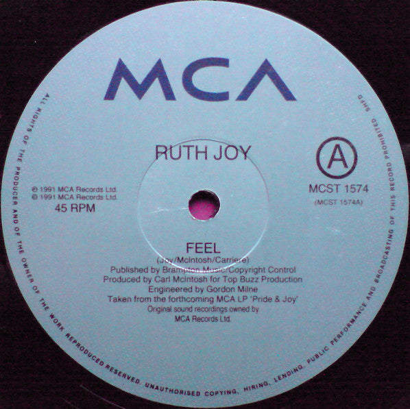 Ruth Joy : Feel (12")