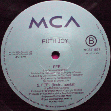 Ruth Joy : Feel (12")