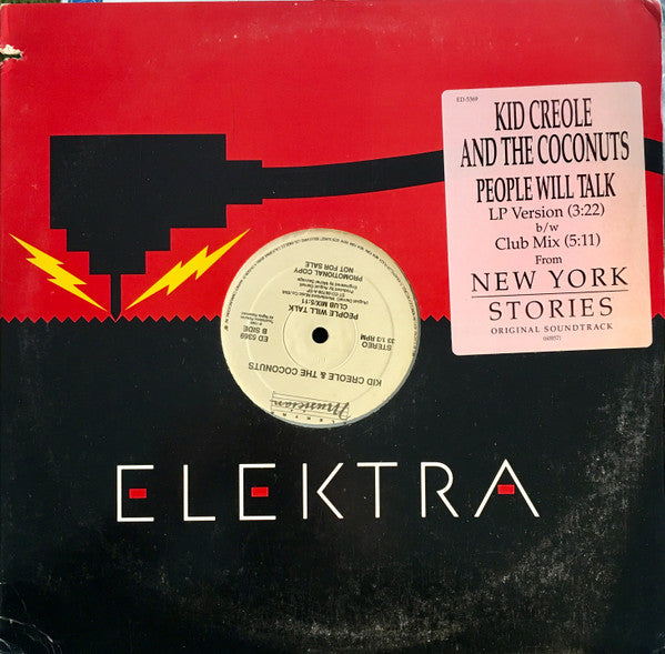 Kid Creole And The Coconuts : People Will Talk (12", Promo)