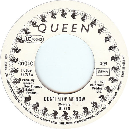 Queen : Don't Stop Me Now (7", Single)