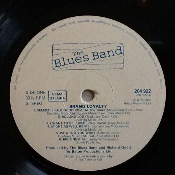 The Blues Band : Brand Loyalty (LP, Album)