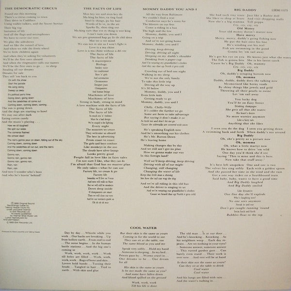 Talking Heads : Naked (LP, Album)