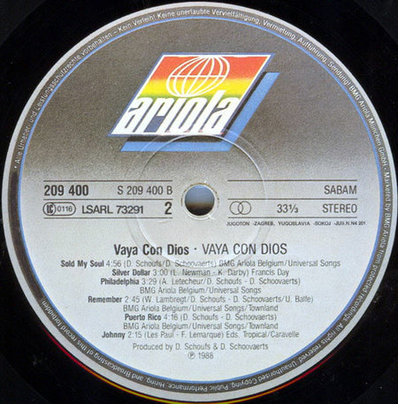 Vaya Con Dios : Vaya Con Dios (LP, Album)