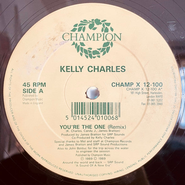 Kelly Charles : You're The One (12")