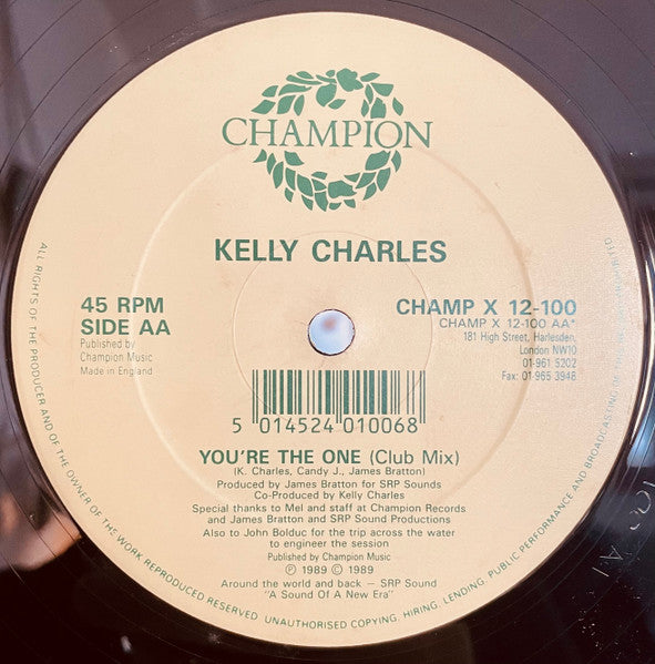 Kelly Charles : You're The One (12")