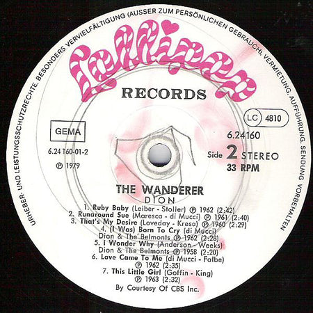 Dion (3) : The Wanderer (LP, Comp)