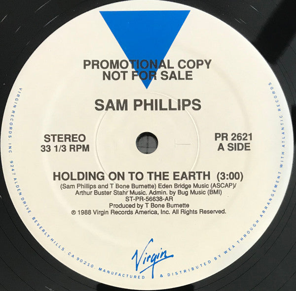 Sam Phillips : Holding On To The Earth (12", Single, Promo, Spe)