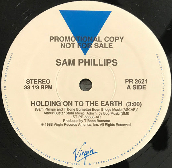 Sam Phillips : Holding On To The Earth (12", Single, Promo, Spe)