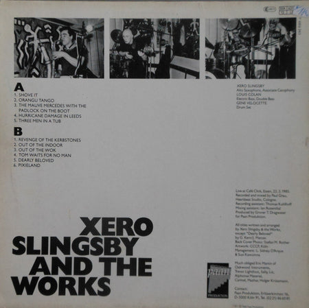 Xero Slingsby & The Works : Shove It (LP, Album)