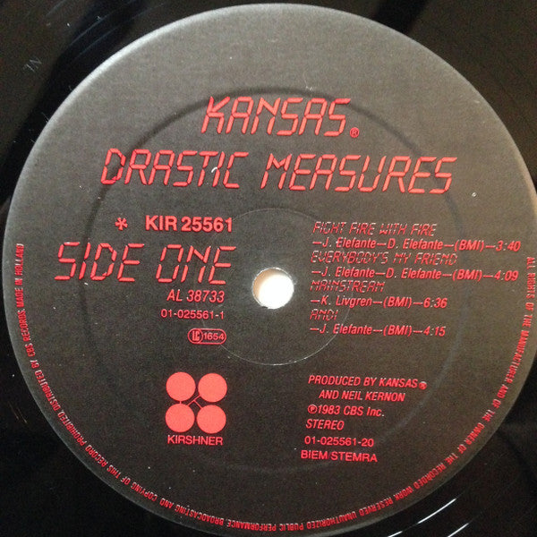 Kansas (2) : Drastic Measures (LP, Album)