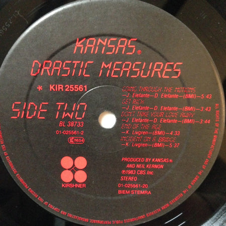 Kansas (2) : Drastic Measures (LP, Album)