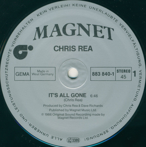 Chris Rea : It's All Gone (12", Maxi)