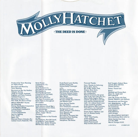 Molly Hatchet : The Deed Is Done (LP, Album)