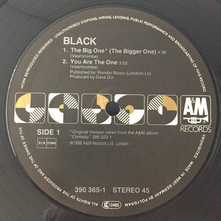Black (2) : The Big One (12")