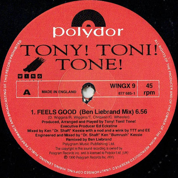 Tony! Toni! Toné! : Feels Good (12")