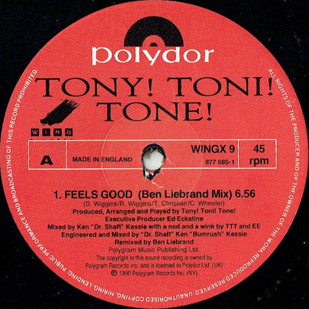 Tony! Toni! Toné! : Feels Good (12")