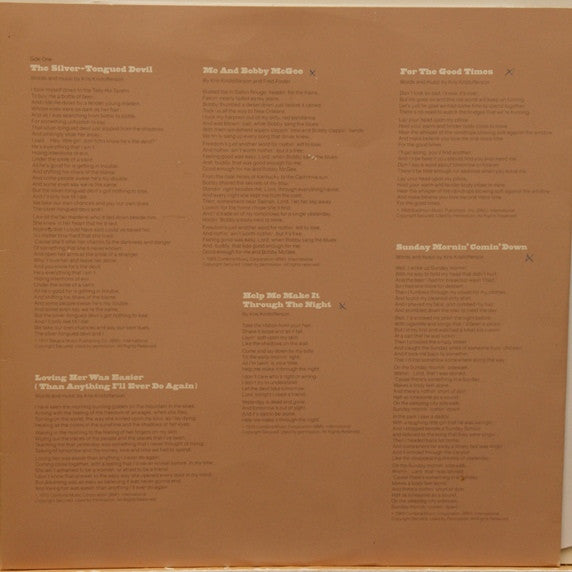 Kris Kristofferson : Songs Of Kristofferson (LP, Comp, Bla)