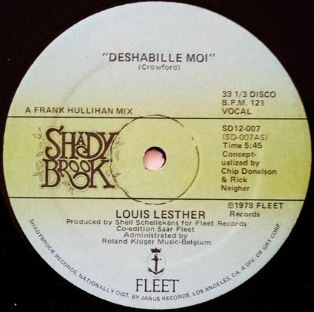 Louis Lesther : Deshabille Moi (12", Single)