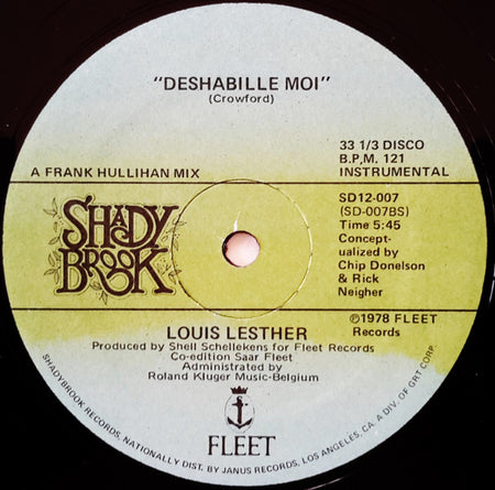 Louis Lesther : Deshabille Moi (12", Single)
