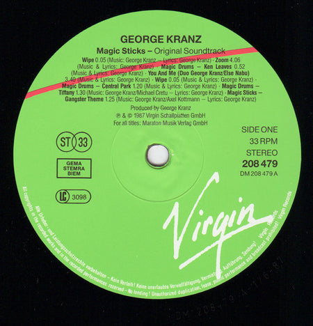 George Kranz : Magic Sticks (Original Soundtrack) (LP, Album)