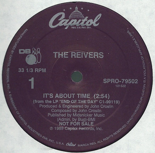 The Reivers : It's About Time (12", Single, Promo)