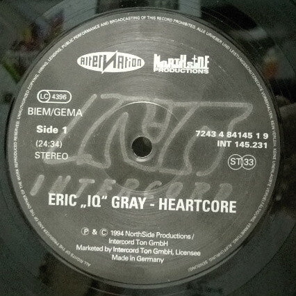Eric "IQ" Gray : Heartcore (LP, Album)