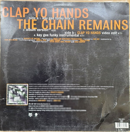 Naughty By Nature : Clap Yo Hands B/W The Chain Remains (12")
