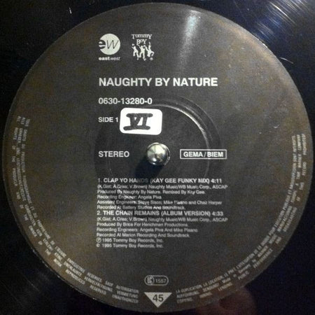 Naughty By Nature : Clap Yo Hands B/W The Chain Remains (12")