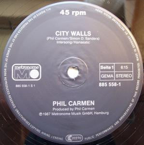 Phil Carmen : City Walls (12", Maxi)