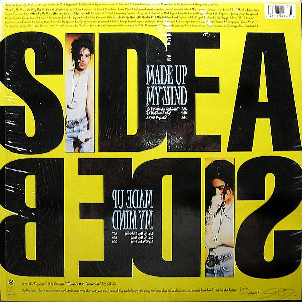 Safire : Made Up My Mind (12", Ltd, Blu)