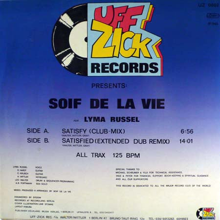 Soif De La Vie Feat. Lyma Russel : Satisfy (12")