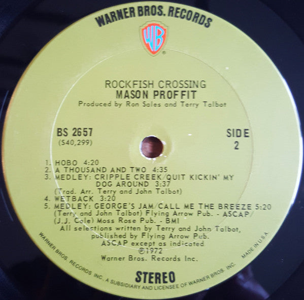 Mason Proffit : Rockfish Crossing (LP, Album, San)
