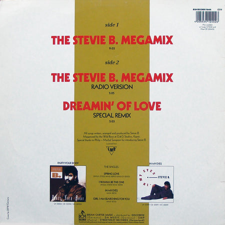 Stevie B : The Stevie B. Megamix (12", Maxi)