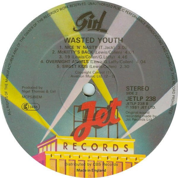 Girl (2) : Wasted Youth (LP, Album)