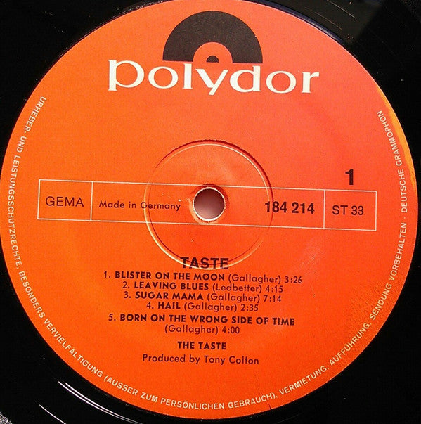 Taste (2) : Taste (LP, Album)