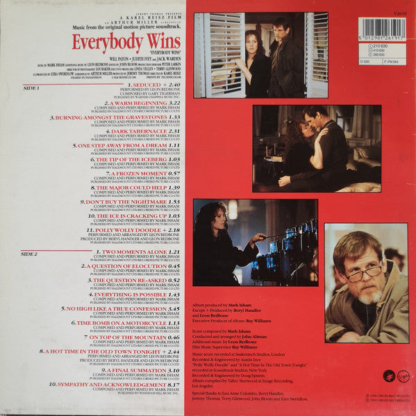 Mark Isham : Everybody Wins (Original Soundtrack) (12", Album)