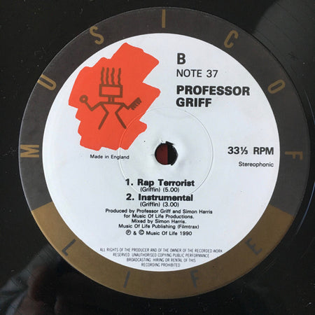 Professor Griff : It's A Rap Thing (12")