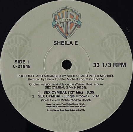 Sheila E. : Sex Cymbal (12", Maxi)
