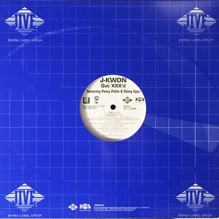 J-Kwon Featuring Petey Pablo & Ebony Eyez : Get XXX'd (12", Promo)
