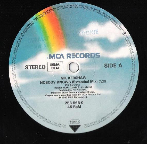 Nik Kershaw : Nobody Knows (Extended Mix) (12", Maxi)