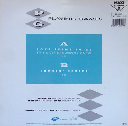 Playing Games : Love Seems To Be (The Most Dangerous Word) (12")