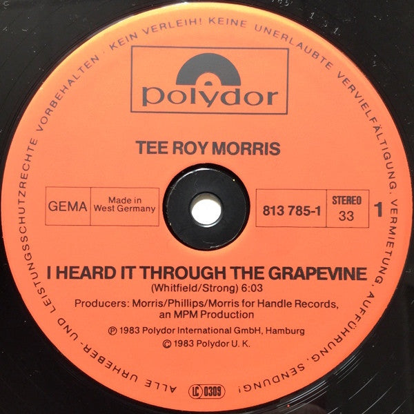 Terence Morris : I Heard It Through The Grapevine (12", Maxi)