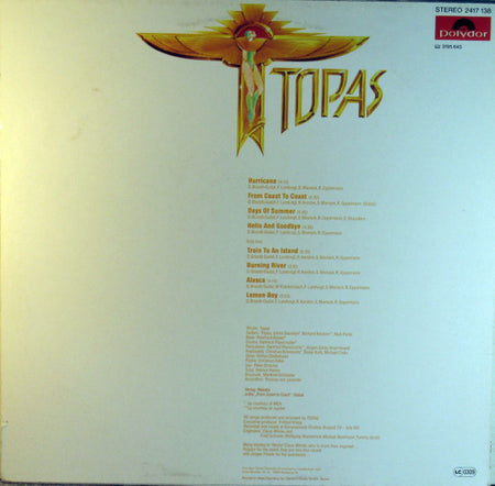 Topas (2) : Topas (LP, Album)