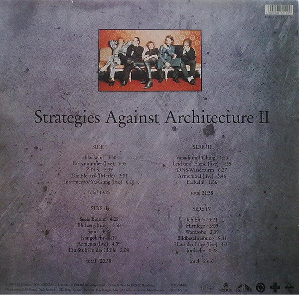 Einstürzende Neubauten : Strategies Against Architecture II (2xLP, Comp)