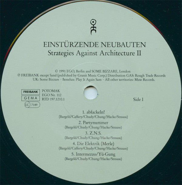Einstürzende Neubauten : Strategies Against Architecture II (2xLP, Comp)