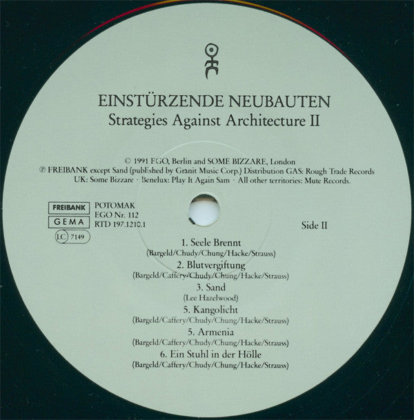 Einstürzende Neubauten : Strategies Against Architecture II (2xLP, Comp)