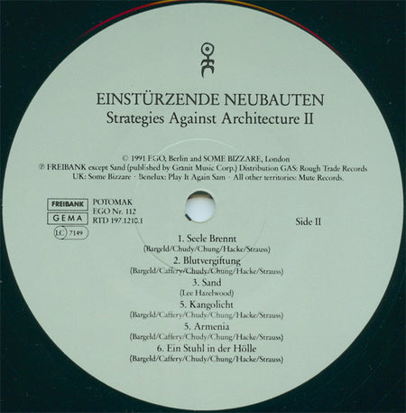 Einstürzende Neubauten : Strategies Against Architecture II (2xLP, Comp)