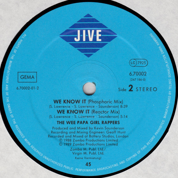 Wee Papa Girl Rappers : Soulmate (12", Single)