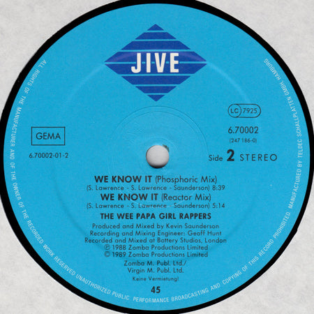Wee Papa Girl Rappers : Soulmate (12", Single)