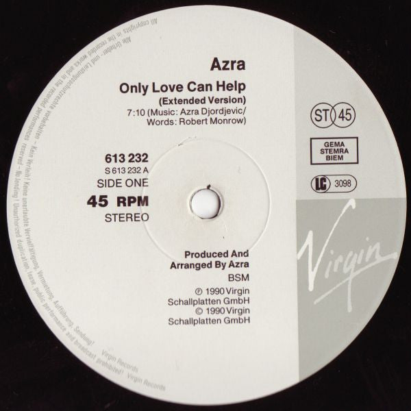 Azra (2) : Only Love Can Help (12")